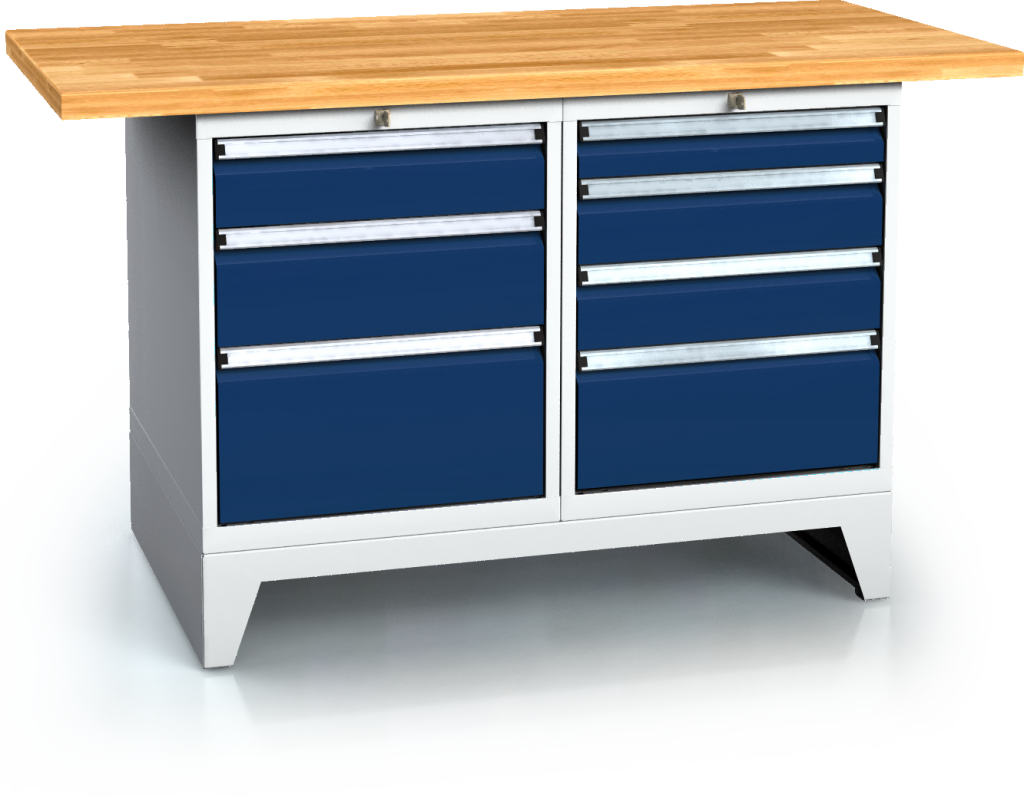 Standardausführung alpede PROFI - Platten - Container - Robustes Gestell mit Füßen 880 x 1500 x 700